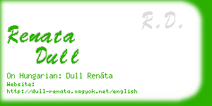 renata dull business card
